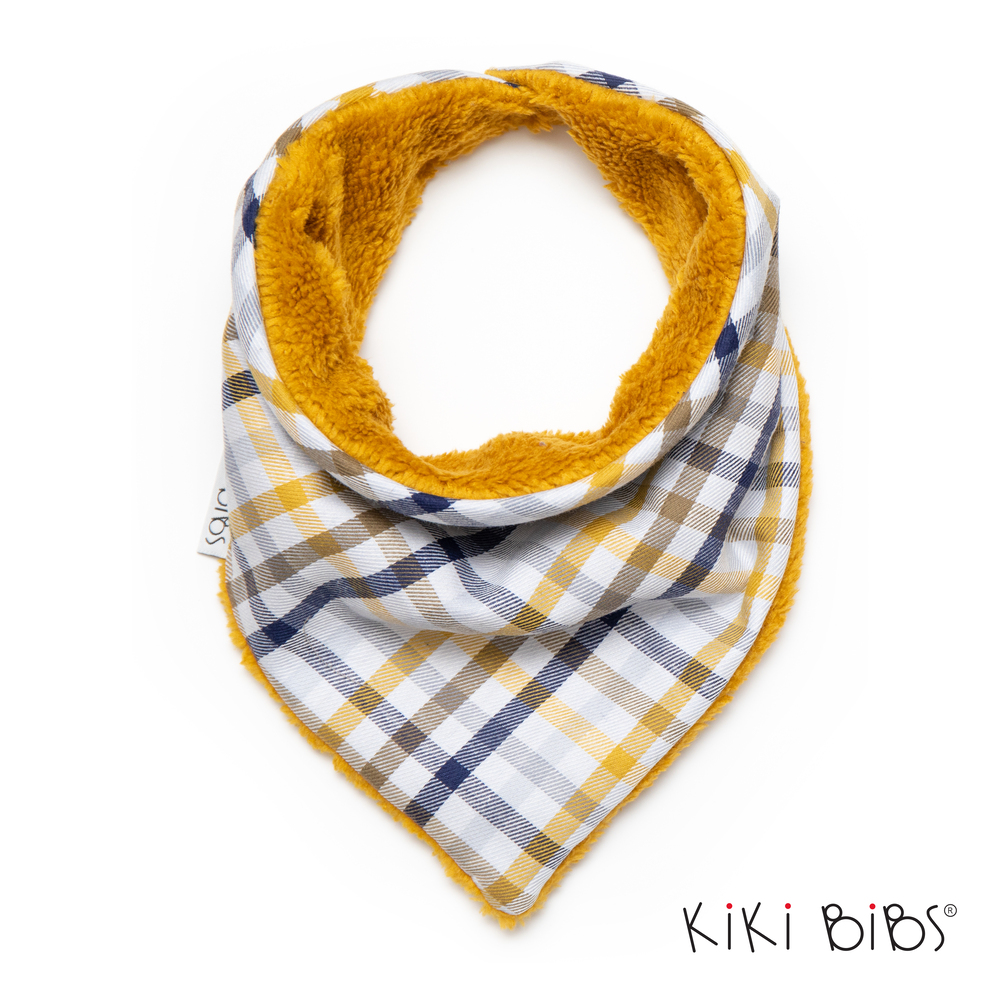 Зимна бандана бебе Mustard